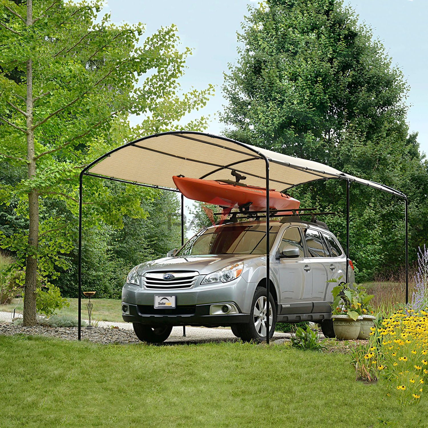 Patio Paradise 14' x 30' Sun Shade Cloth with Grommets Rectangle Shade Sail Canopy Pergola Cover with Straight Edge, UV Block Fabric for Backyard Deck Outdoor Activities, Beige