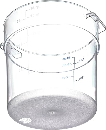 Miniatura 2 de Carlisle FoodService Products Storplus - Recipiente redondo de almacenamiento de alimentos con diseño apilable para catering, bufés, restaurantes,