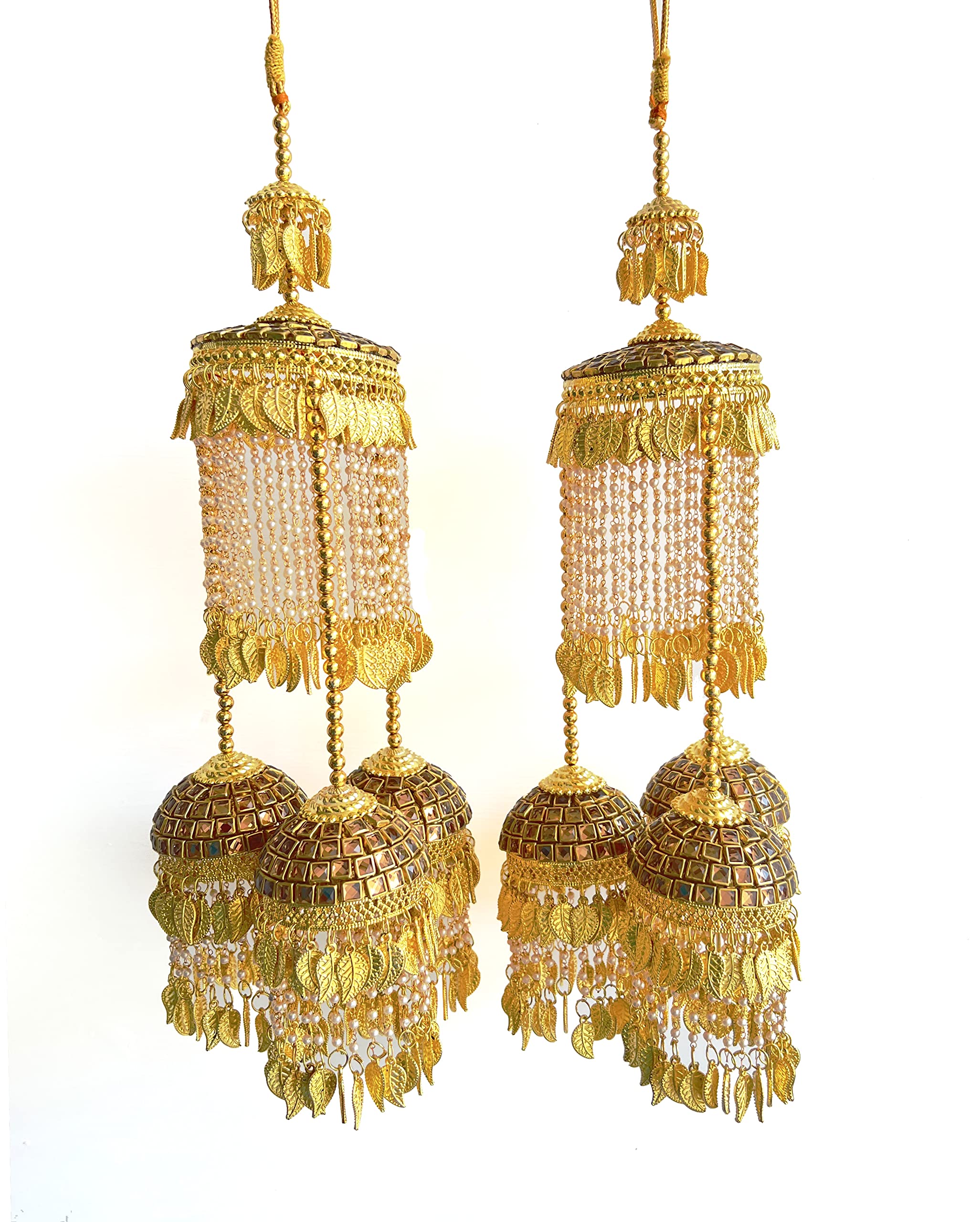 R.K.M. Collections fancy pearl kalire with kundan work attatched with adjustable dorri