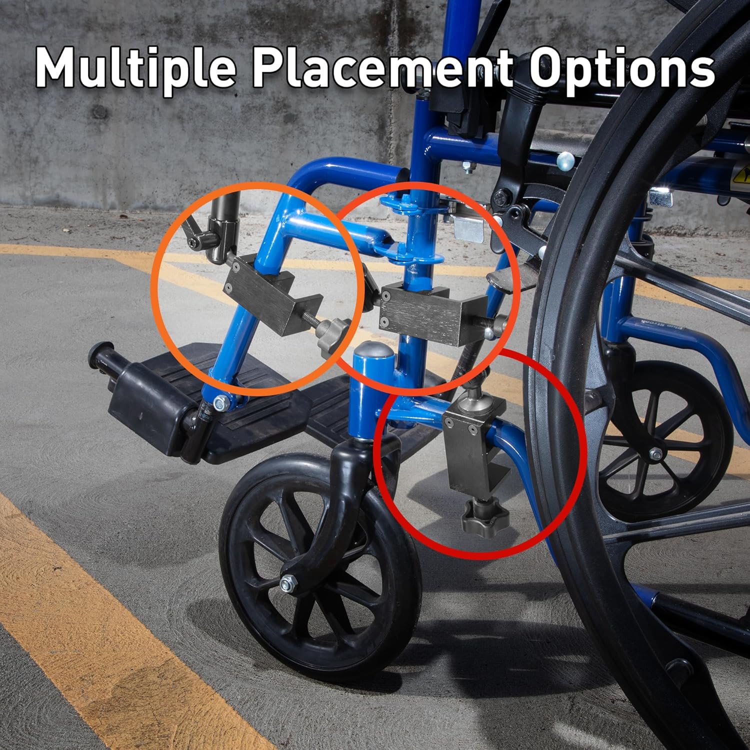 iBOLT AccessiBOLT Dock'n Lock - Wheelchair Locking Tablet Mount (7-10 inch), Secure Clamp Design, Adjustable, Portable Electronic Device Mount, and Communication Devices