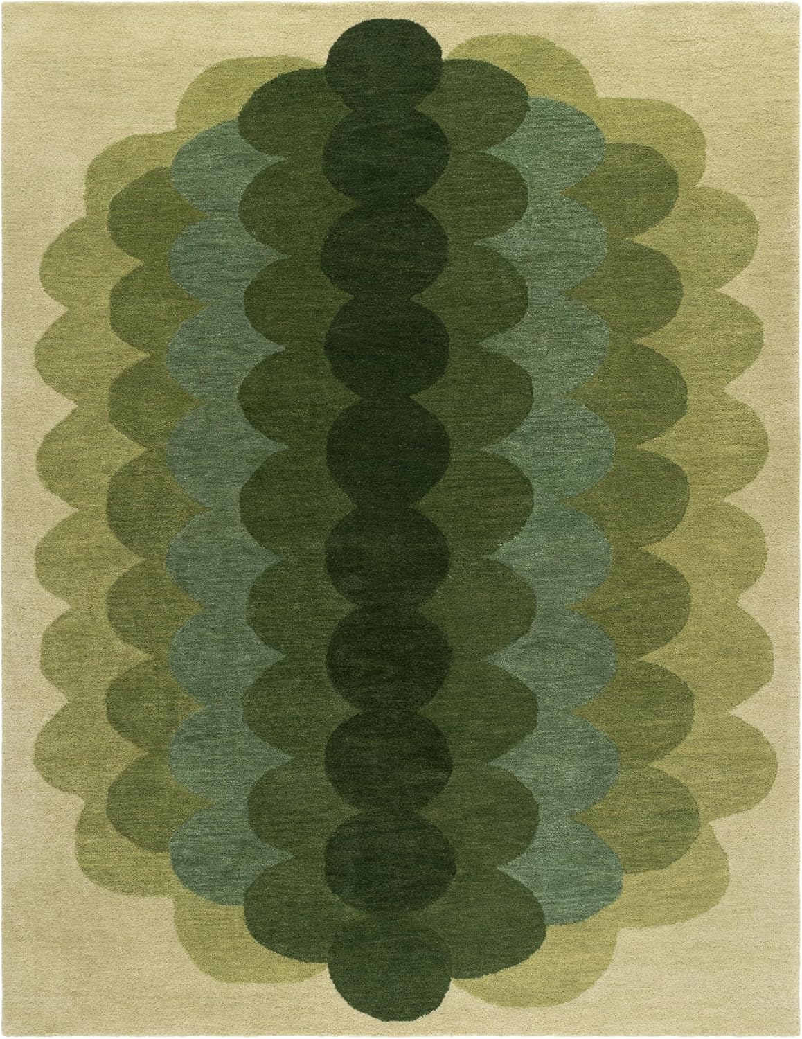 SAFAVIEH Area Rug 9x12 - Metro Collection - Large - Green, Handmade Wool, Ideal for Living Room, Bedroom, Dining Space (MET301Y)
