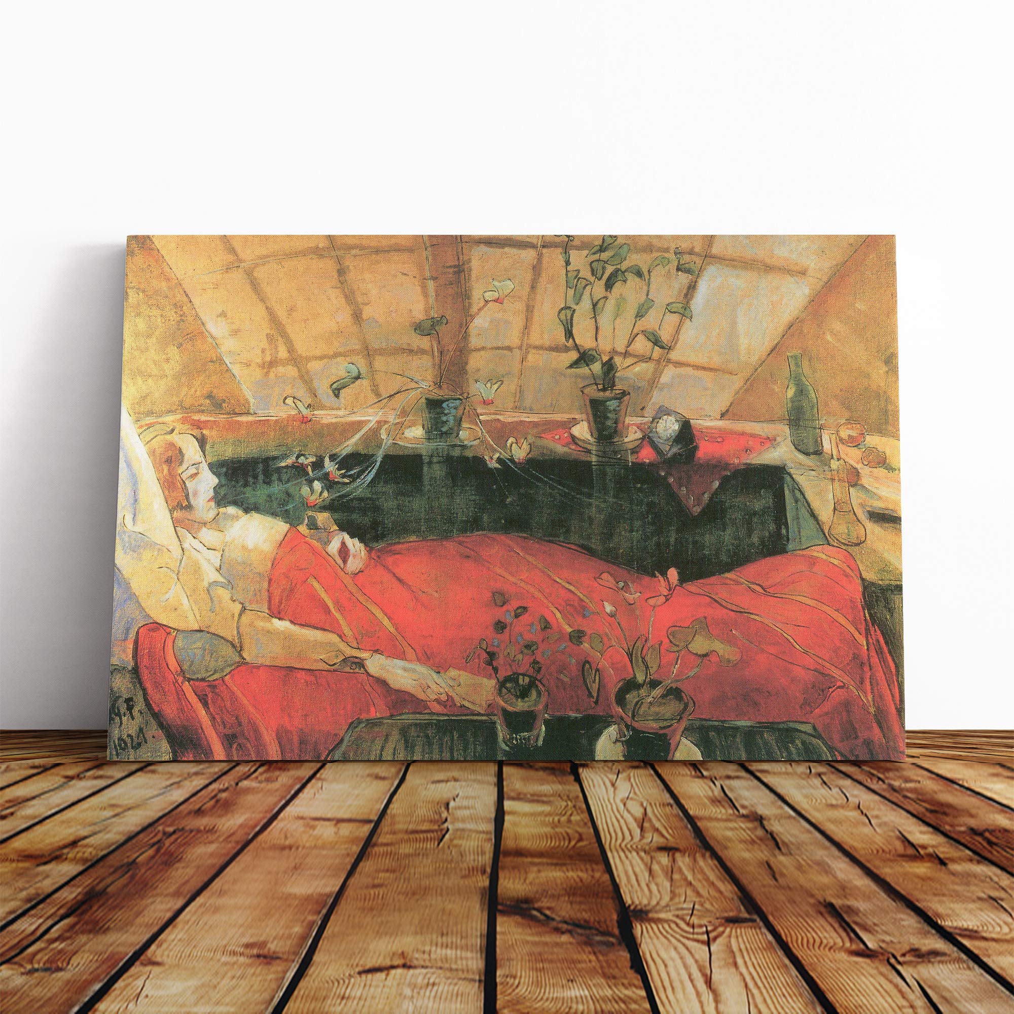 Walter Gramatte Sonia Canvas Print | Gallery Wrapped 30mm Frame Wall Art | 30x20 inches | Ready to Hang | Modern Picture | Living Room Bedroom Lounge Office