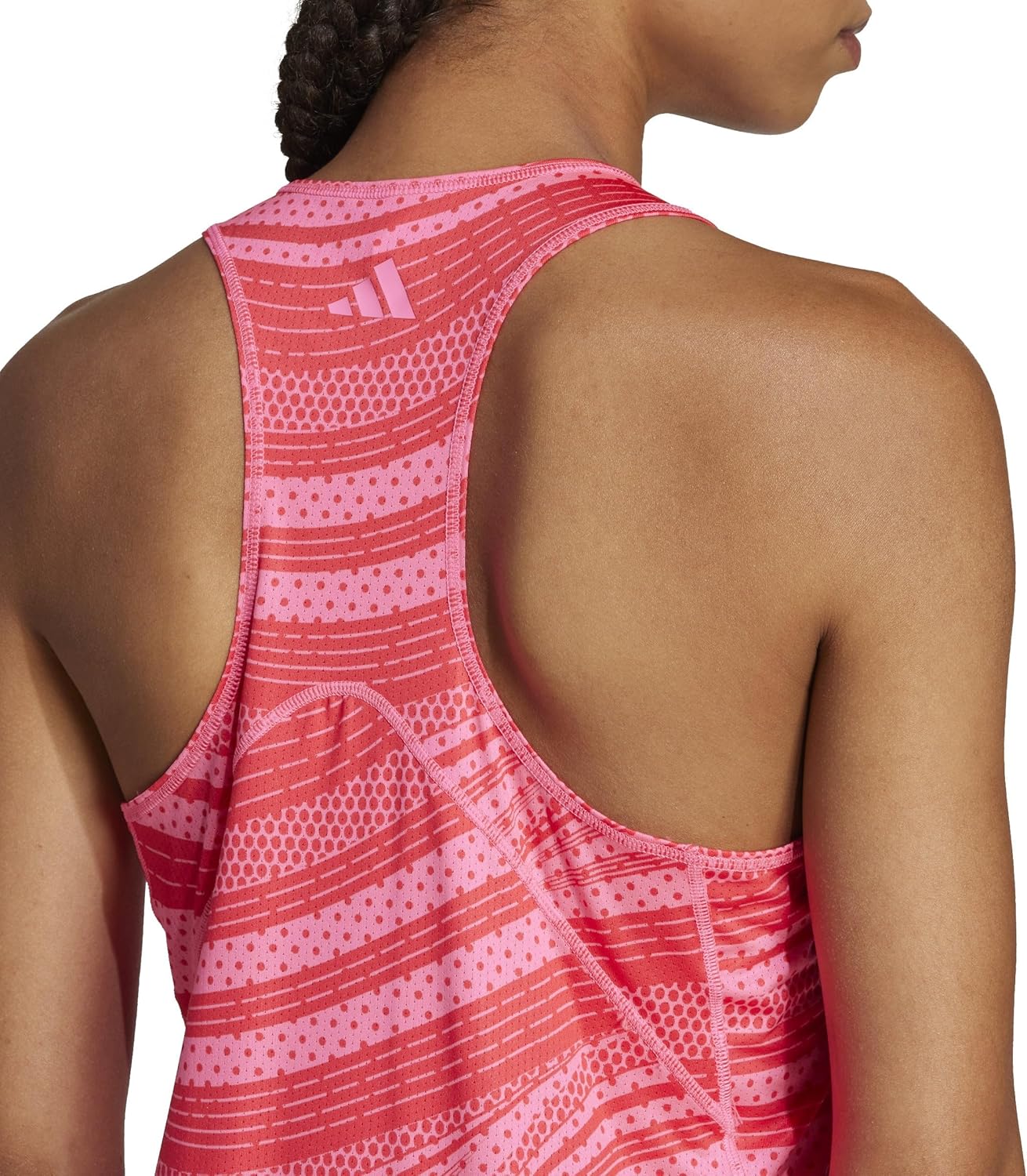 adidas Women's Club Graphic Tennis Tank Lucid Pink