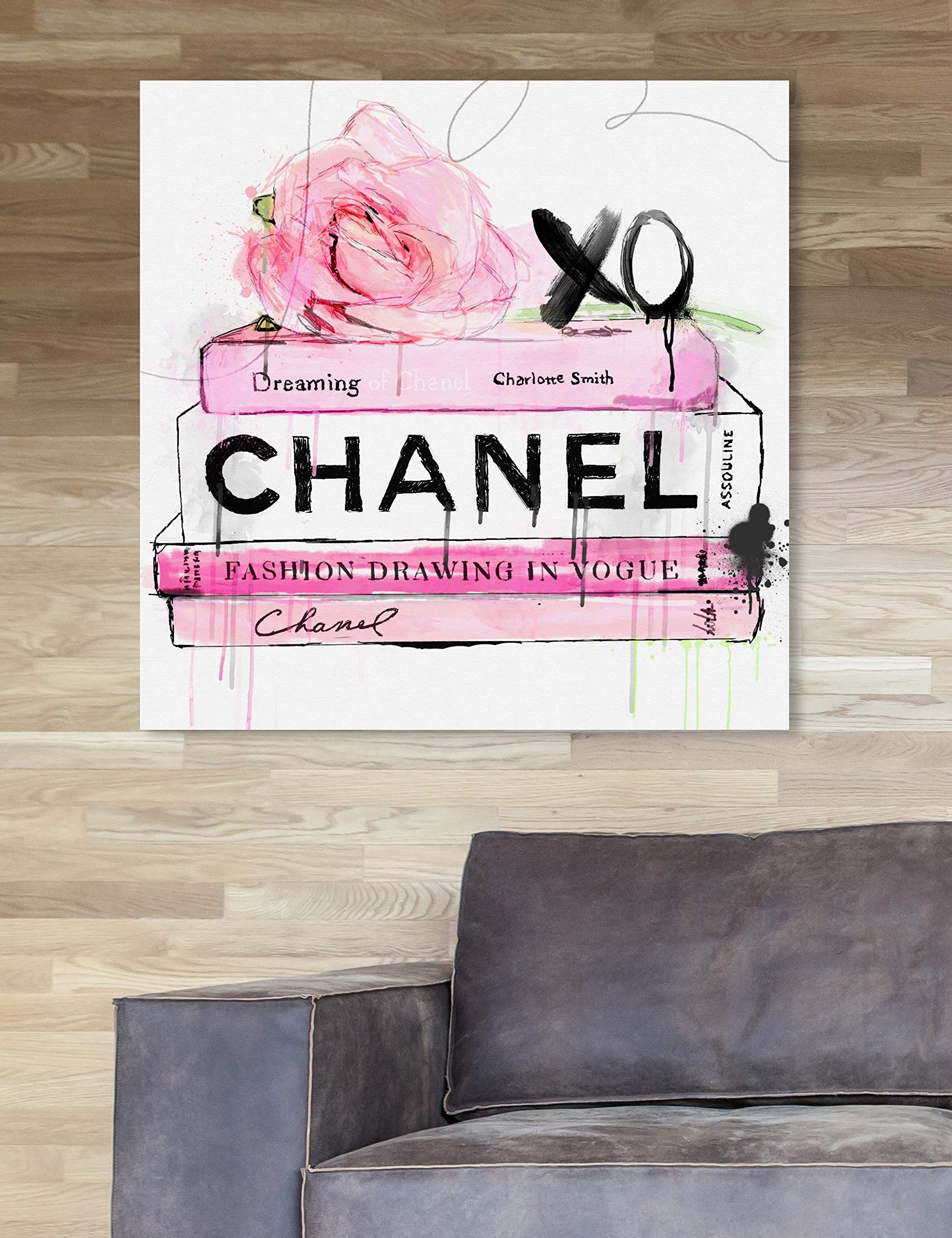 Amazon.com: Oliver Gal 'Dripping Roses and Chanel' The Floral and