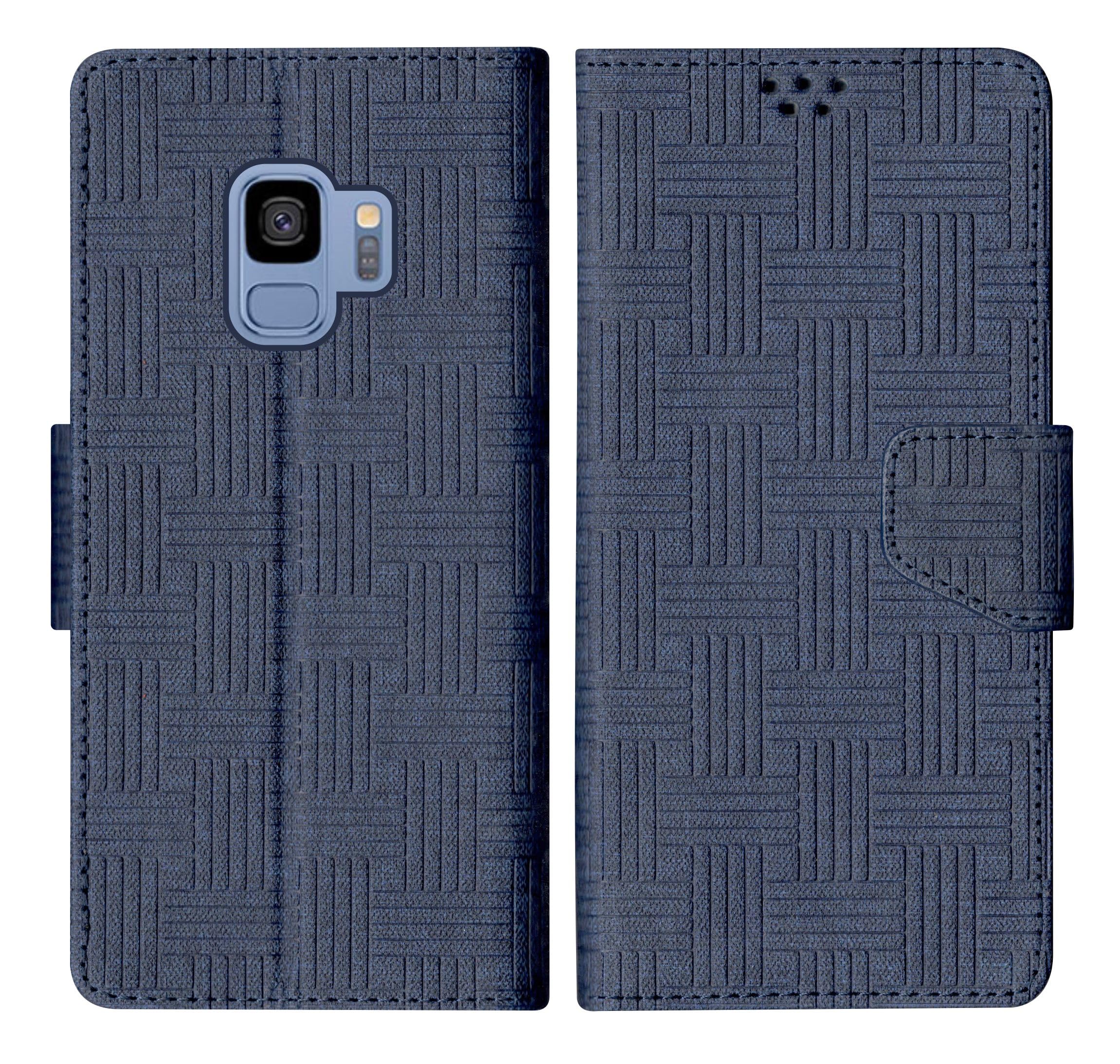 SBMS Flip Cover for Samsung Galaxy S9 Back Cover Case with Magnatic Closure | Inbuilt Stand | Card & Money Pocket (Mat Blue) (B0CBWTGKTB) Amazon Price History, Amazon Price Tracker