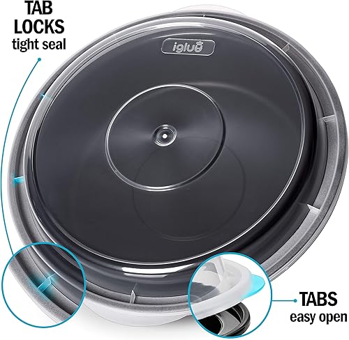 Miniatura 6 de Igluu Meal Prep Contenedores 20 unidades  1 compartimento con tapas herméticas  Caja Bento de plástico para almacenamiento de alimentos  Libre de