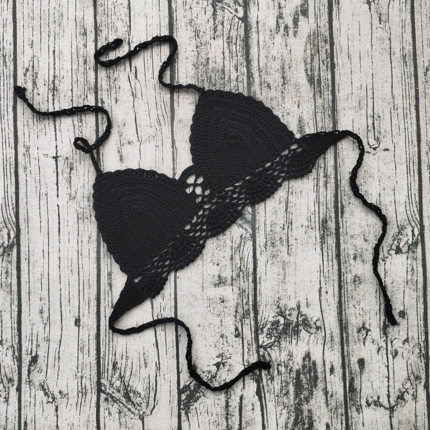 Women Crochet Bikini Halter Bralette Backless Camisole Knit Bra Tops Summer Beachwear - Image 4