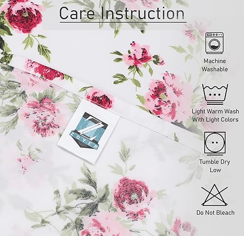 Miniatura 7 de Juego de sábanas tamaño matrimonial  4 sábanas y fundas de almohada impresas  Lujo de hotel, microfibra extra suave, sábanas refrescantes  Bolsillo