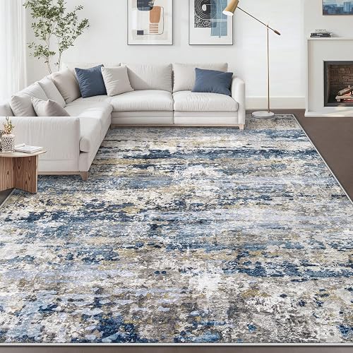 Warmstar Warmstar 8x10 Area Rug for Living Room, Washable Abstract Non-Slip TPR Backing