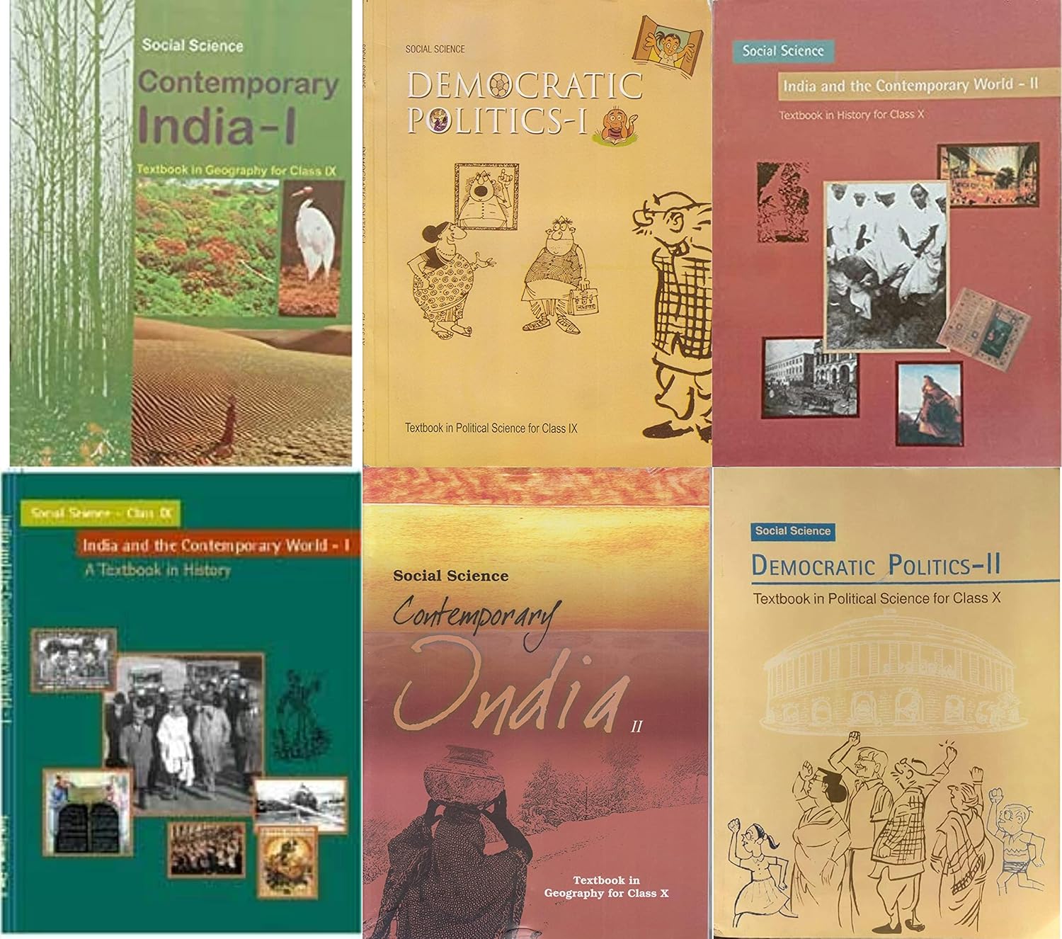 NCERT , CLASS – 9 & 10 BOOK SET ( HISTORY , GEOGRAPHY , POLITICAL SCIENCE ) UPSC 2022 EDITION