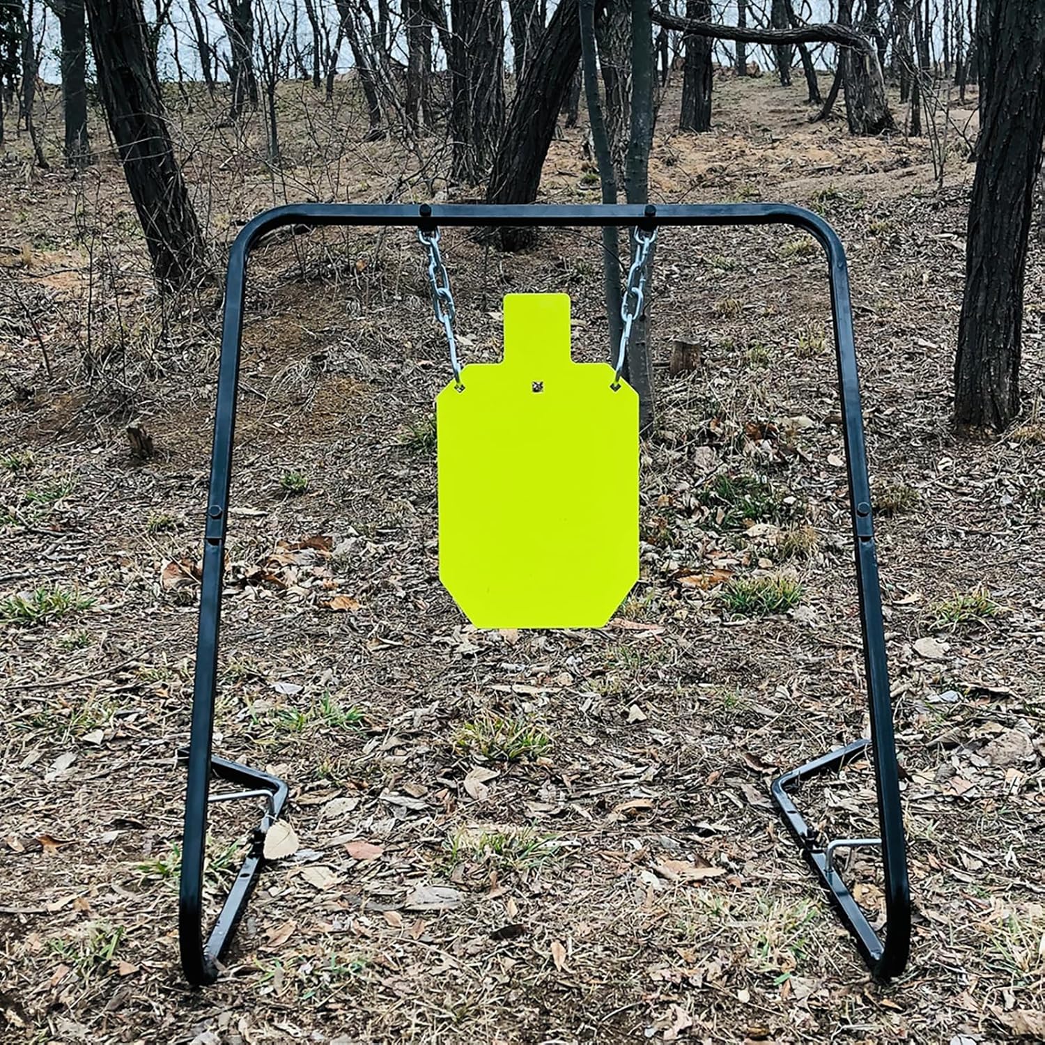 Highwild Complete AR500 Steel Targets System Steel Shooting Stand with Chain Mounting Kit - Optional Combination with 3/8 Inch Thick Target for Outdoor Range and Shooting Practice
