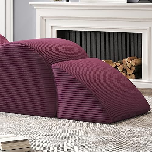 Miniatura 4 de Sillas de yoga para adultos, tumbona ergonómica para interiores con bolsillo lateral, almohada lumbar, otomana, silla de yoga perfecta para