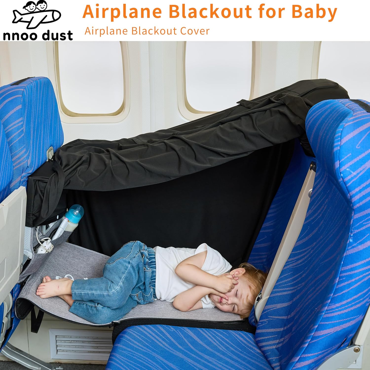 Airplane Blackout for Baby Airplane Blackout Blanket for Plane Sleep Pod Kids Travel Essentials Slumber Pod Blackout Tent for Pack and Airplane Blackout Cover Baby Travel Essentials for Flying