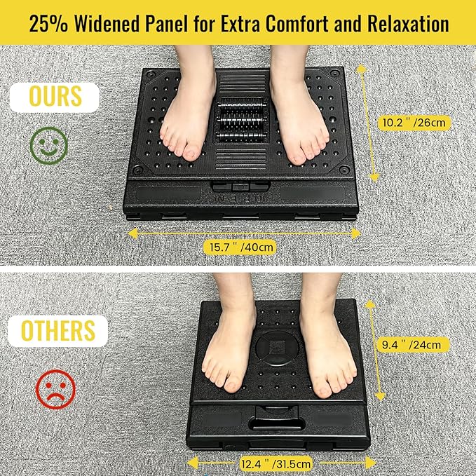 Reposapiés Ergonómico Ajustable para Oficina y Gaming Negro miniatura 3