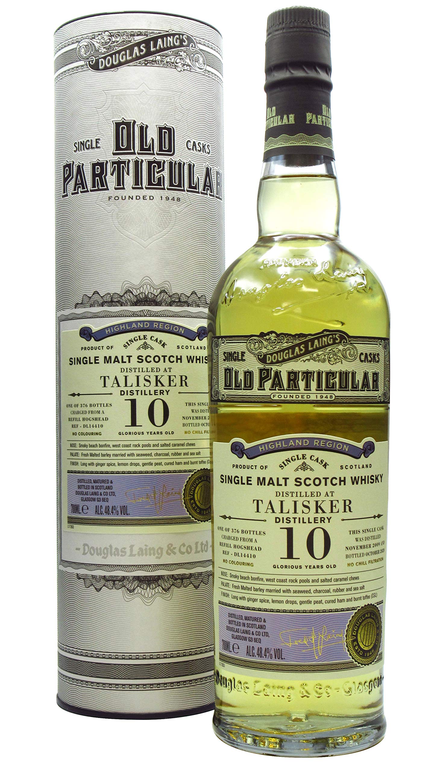 Various Distilleries - Old Particular Talisker Single Cask #14410-2009 10 year old Whisky