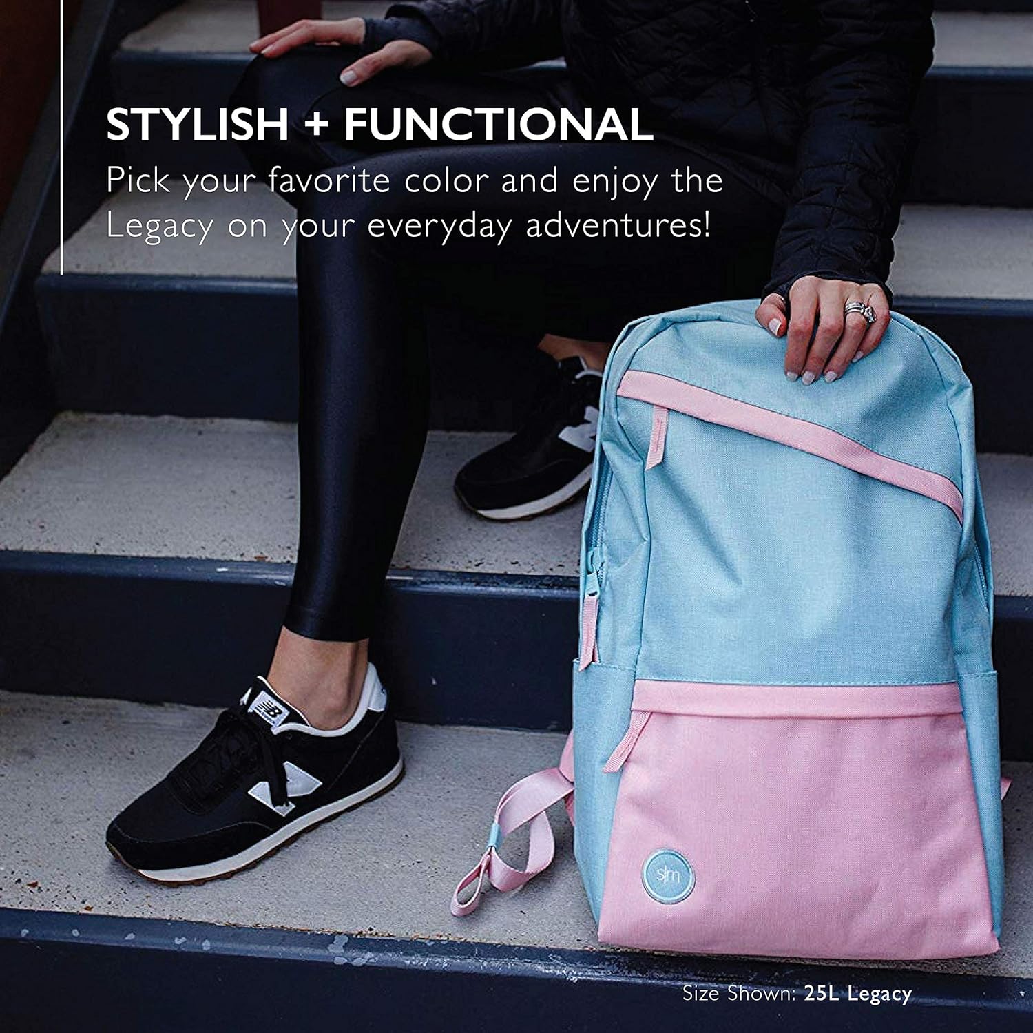 Best Cyber Monday π₯ Simple Modern Legacy Backpack with Laptop Compartment Sleeve - 15L Travel Bag for Men & Women College Work School -Blush Free Shipping Over $50 Simple Modern Legacy Backpack with Laptop Compartment Sleeve - 15L Travel Bag for Men & Women College Work School -Blush