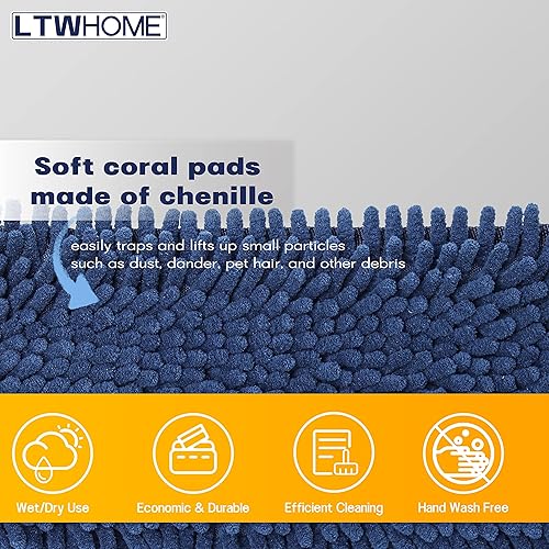 Miniatura 3 de LTWHOME Almohadillas de repuesto de chenilla coral de 12 pulgadas (paquete de 8)