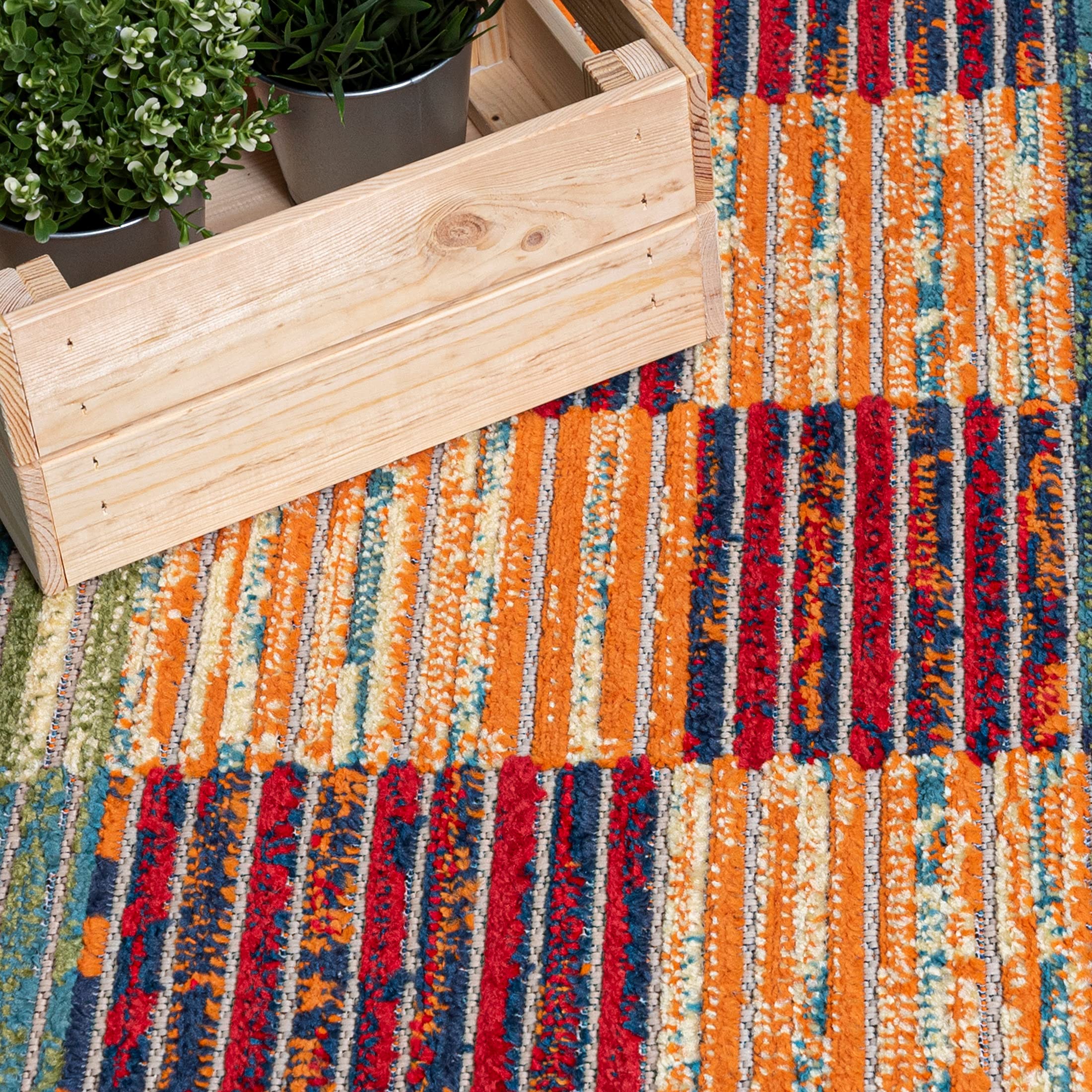 Carpeto Grand Intérieur et Extérieur Tapis Balcon 160x230cm Crème Décoratif