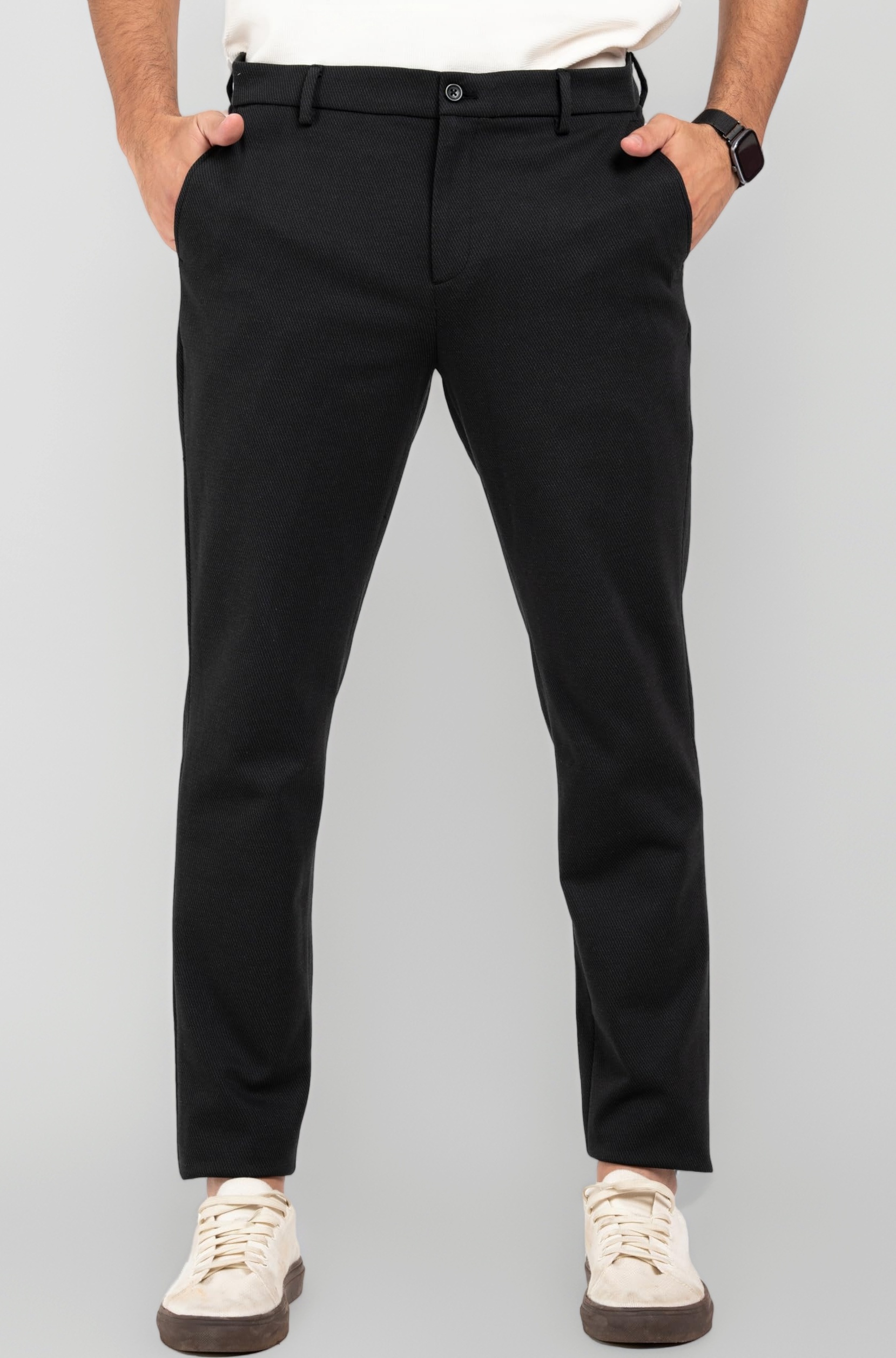 Luxury PV Stretchable Casual Checks Pant for Men | Stylish Slim Fit Men's Wear Trousers for Office or Party