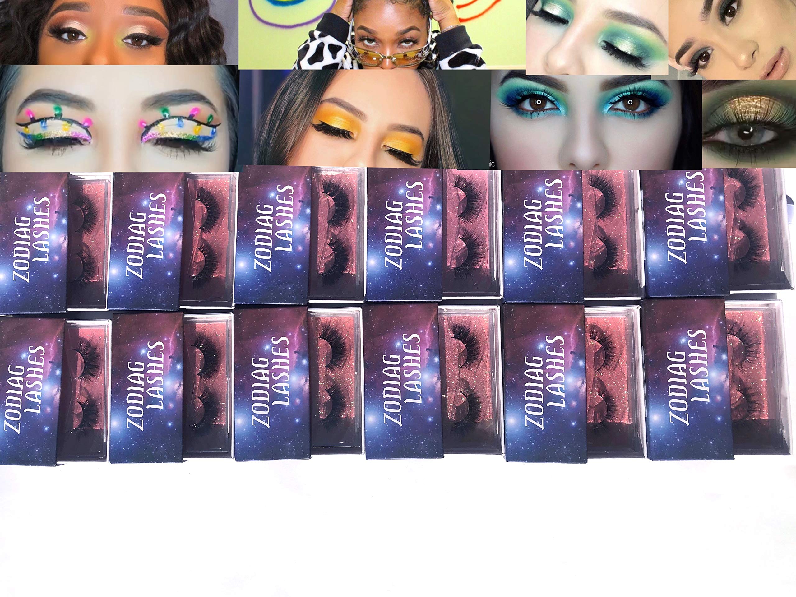 Flirtatious Taste 12 Pairs Zodiac Lashes set 3D Mink Lashes Natural Luxuries False Eyelashes Long Think Lashes