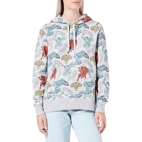 Amazon Essentials Disney | Marvel | Star Wars | Princess Women's Fleece Pullover Hoodie Sweatshirts (Available in Plus Size)