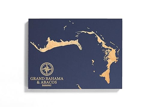 Grand Bahama & Abacos Islands, Bahamas Map