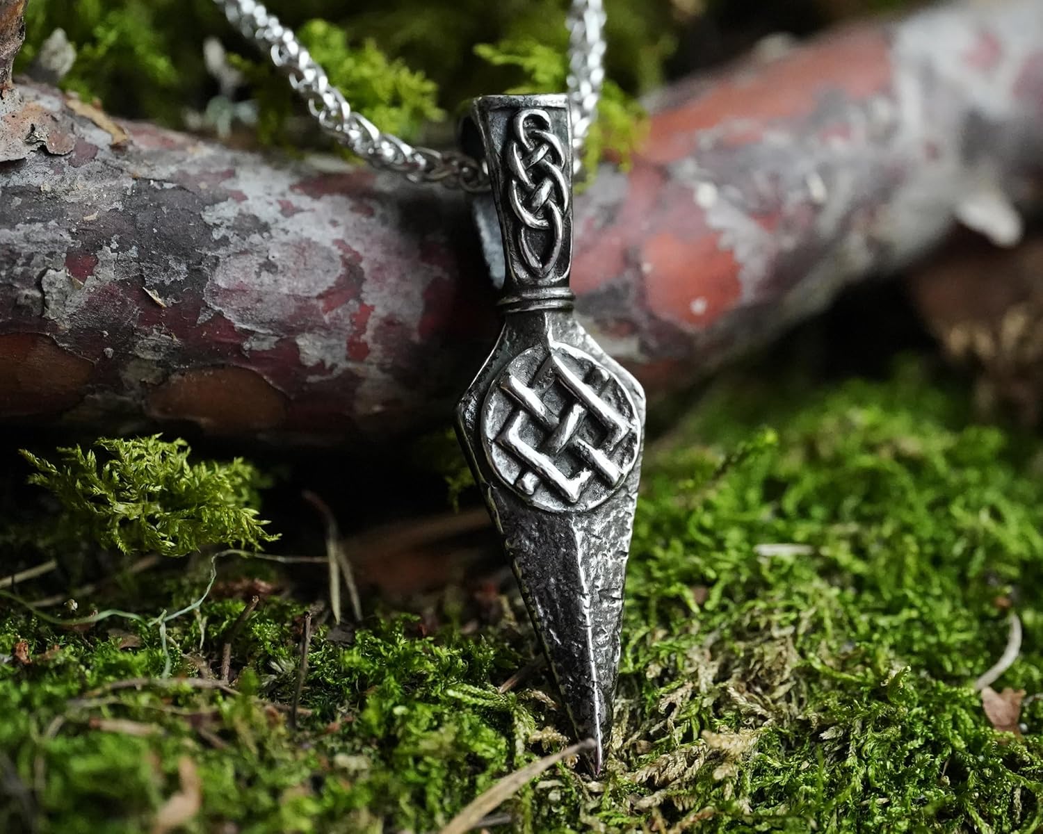 Baldur Jewelry - Viking Odin Gungnir Spear Pendant Necklace Charm Talisman Jewelry - Viking Jewelry for Men Women - Spear Pendant - Odins Spear Necklace - Viking Gifts - Odin Viking Accessories