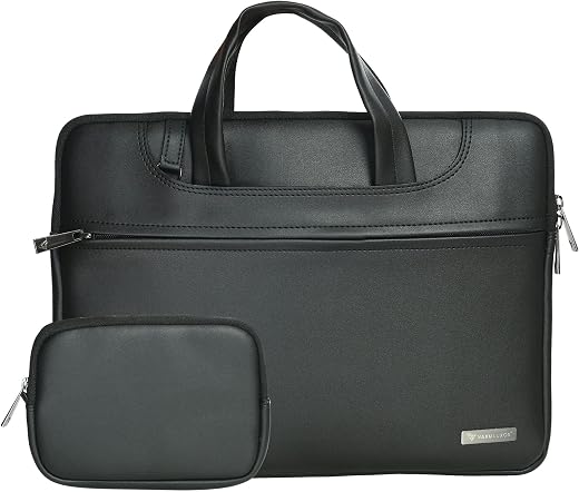 Vaku Luxos® DA Italiano 14 Inch Laptop Bag Leather Collection Messenger Organizer Shoulder Sling Office Bag for Men & Wome...