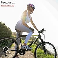 Vista 9 de 26 x 2.125 pulgadas, par de neumáticos de bicicleta de montaña, 60 TPI 26 pulgadas, plegables, paquete de 2