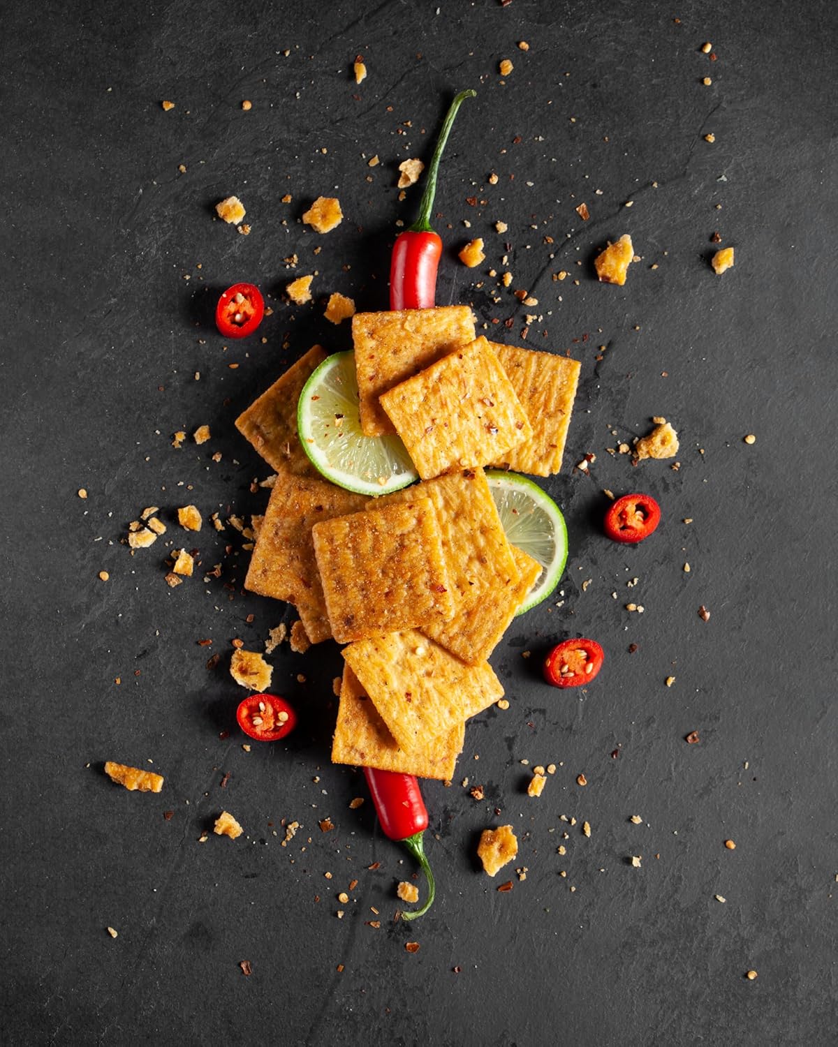 Sherman's Tennessee Hot Crackers, Fiesta. 4 pack. (6oz each), Spicy Snack Crackers.