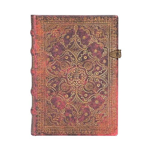 Paperblanks | Carmine | Equinoxe | Hardcover | Midi | Lined | Clasp Closure | 240 Pg | 120 GSM