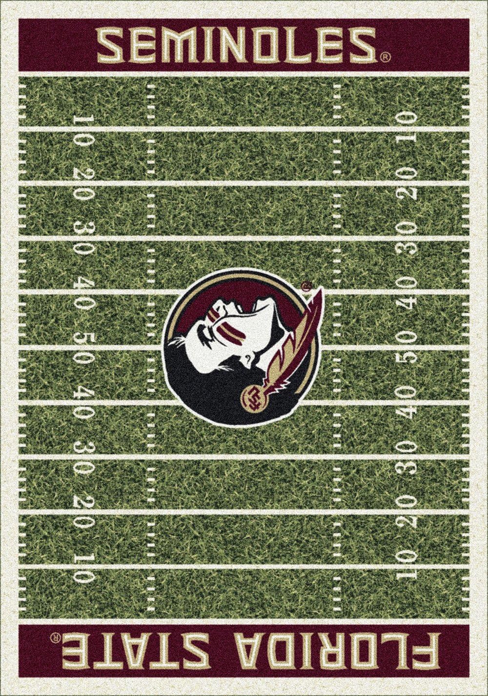 American Floor Mats Florida State Seminoles NCAA College Home Field Team Area Rugs