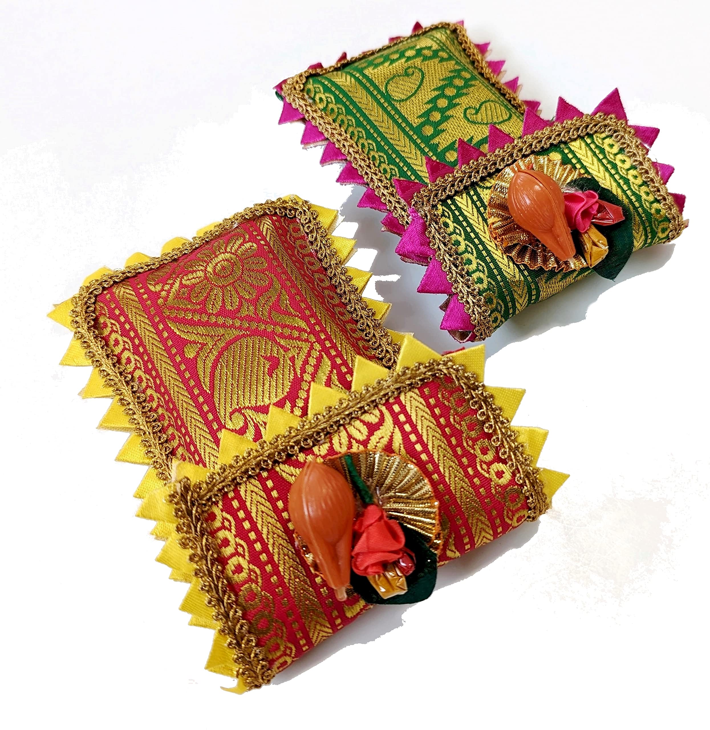 Haldi Kumkum Blouse Piece | Set of 2 Gift Hamper | Tamboolam | Pooja | Return Gift | Give Away | HK-BL1