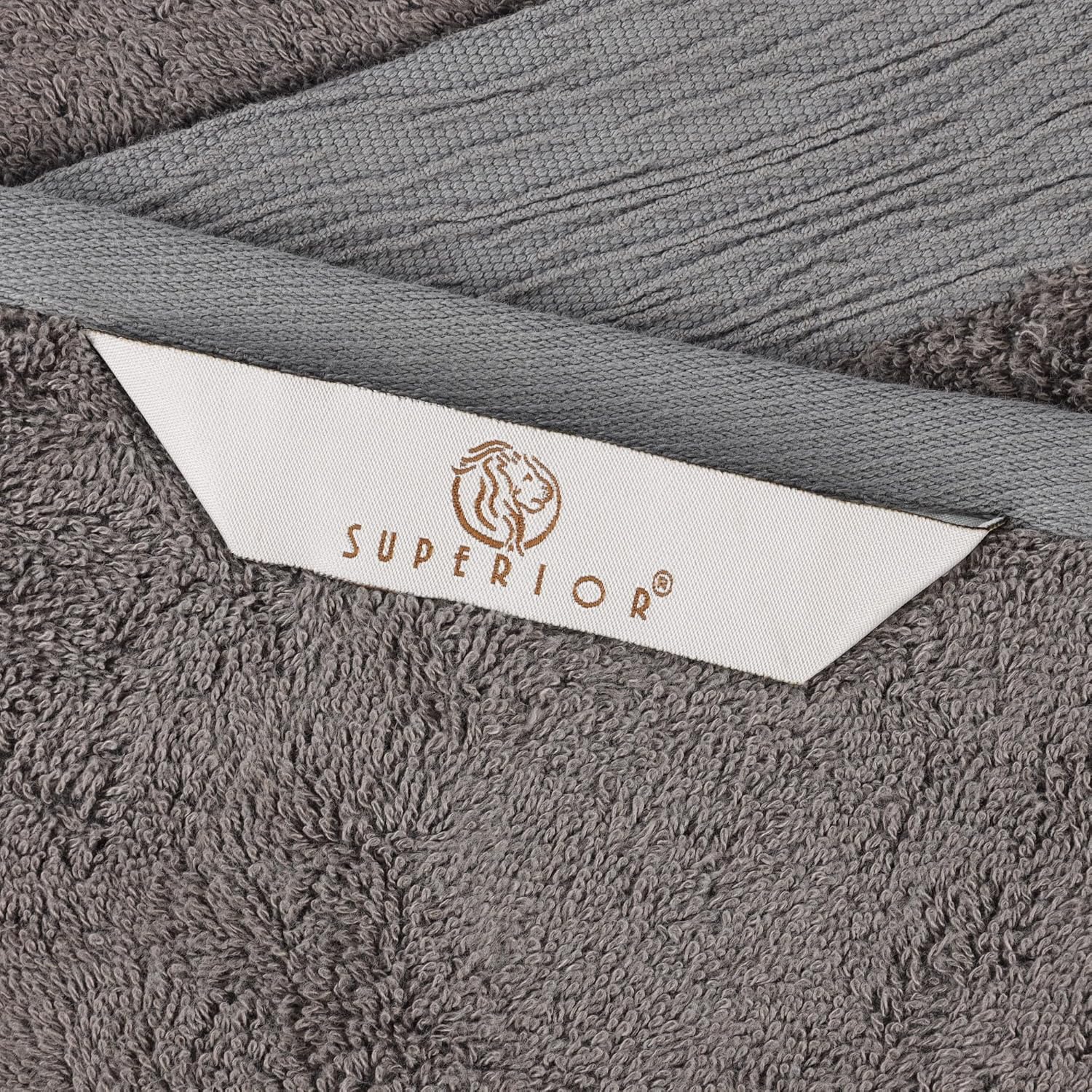 Superior Rayon from Bamboo Blend 3-Piece Towel Set, Luxury Quick Dry, Bathroom Essentials, Shower, Spa, Plush Soft Absorbent Towels, Includes 1 Bath, 1 Hand, 1 Washcloth/Face Towel, Charcoal - Image 8