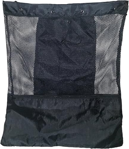 Miniatura 5 de Mochila XL Carry All Mesh Beach Bag con cordón y bolsillo exterior con cremallera