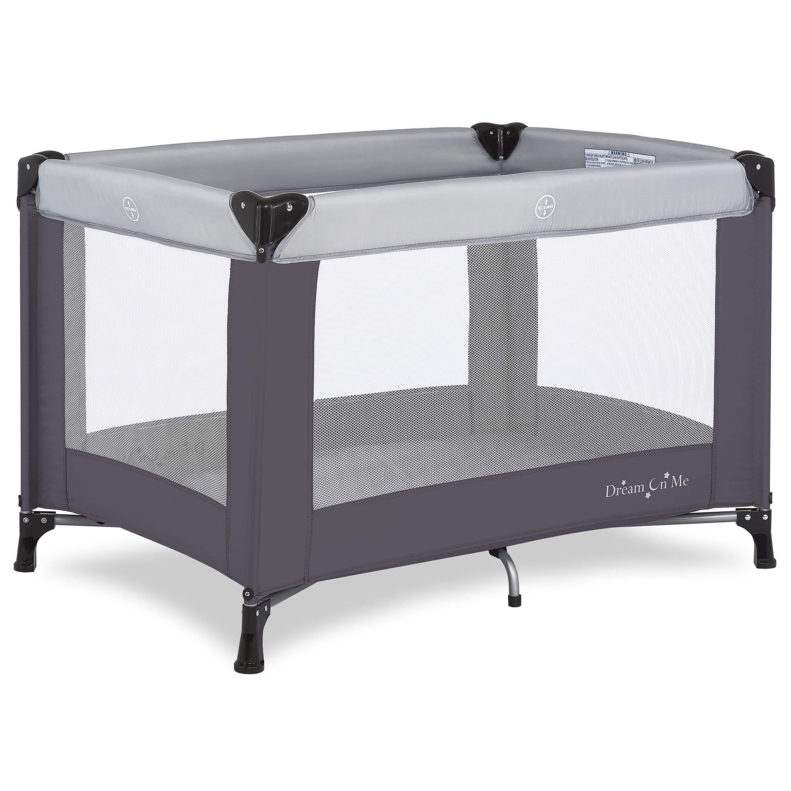 Photo 1 of *** FACTORY SEALED***Dream On Me Nest Portable Play Yard With Carry Bag And Shoulder Strap, Grey Grey Playard