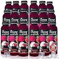 Vista 33 de O2 Living Juice - Bebida prensada en frío, paquete variado de sabores – Bebidas de jugo orgánico – Sin azúcares añadidos o agua, dulzura natural