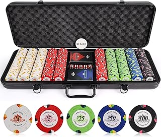13,5 g Kunstnägel Monaco Casino Clay Poker Chips Set