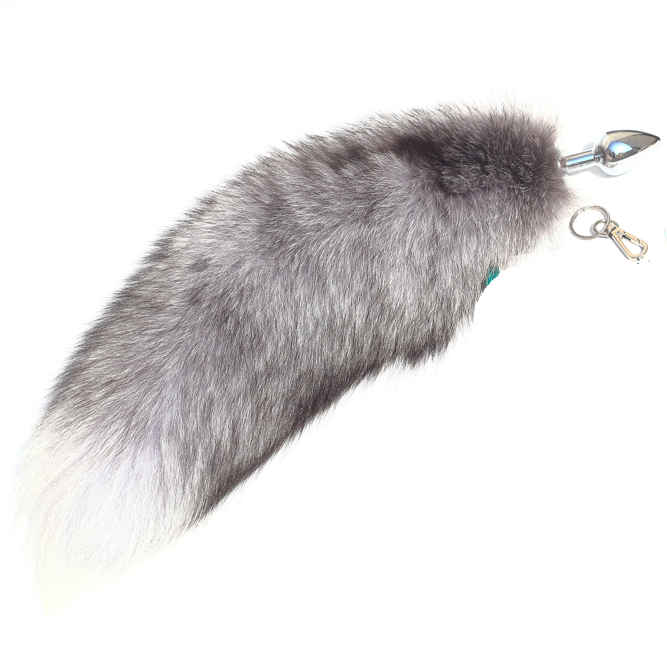 Amazon.com: Real Fox Fur Tail Stainless Steel Anal Plug Set
