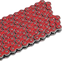 Vista 7 de Caltric Cadena de transmisión roja compatible con Honda Cb750 Nighthawk 750 1991-2003