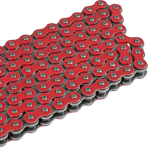 Miniatura 7 de Caltric Cadena de transmisión roja compatible con Honda Cmx450C Rebel 450 1986 1987