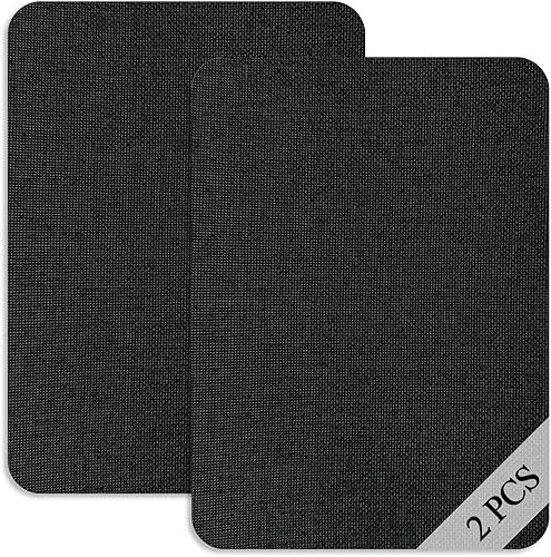 Parches de reparación de lino autoadhesivos de 8 x 11 pulgadas (2 unidades), parches de tela de lino para reparación de sofás, kit de parches de