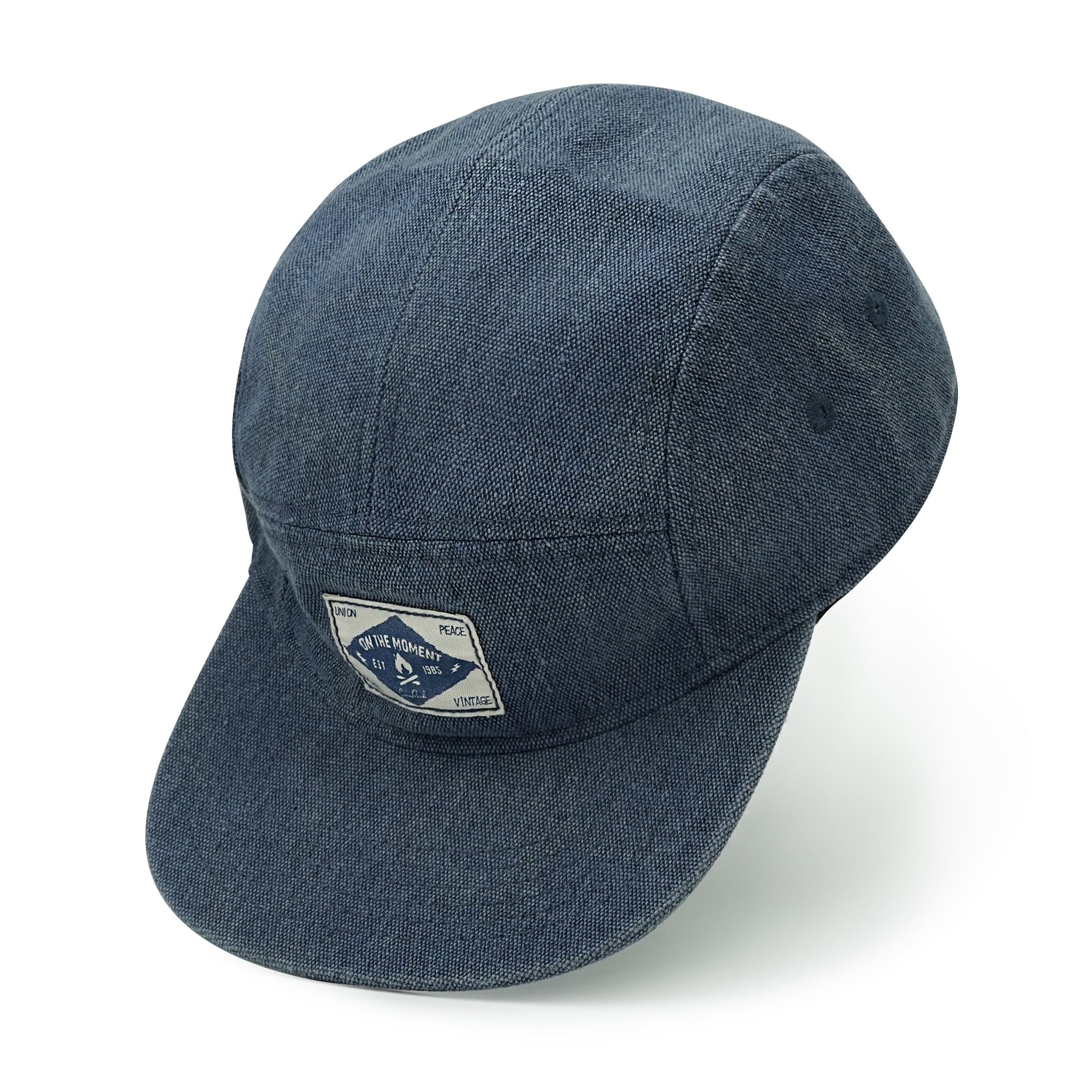 Clakllie Vintage 5 Panel Cap for Men Women Cotton Baseball Cap Urban Street Flat Brim Hats Skateboard Style Jockey Cap