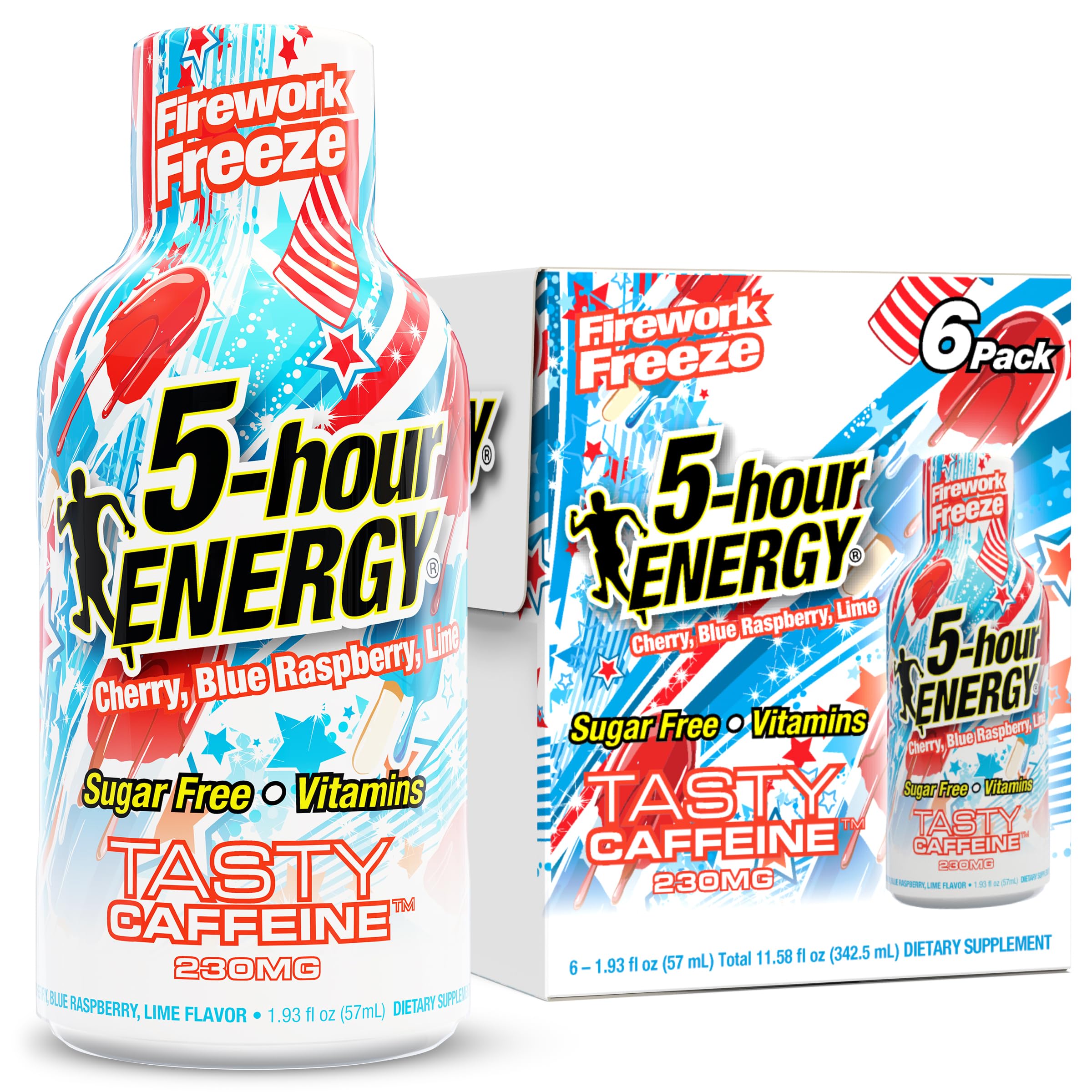 Amazon.com: 5-hour ENERGY FIREWORK FREEZE Flavor, 6 Count, Extra