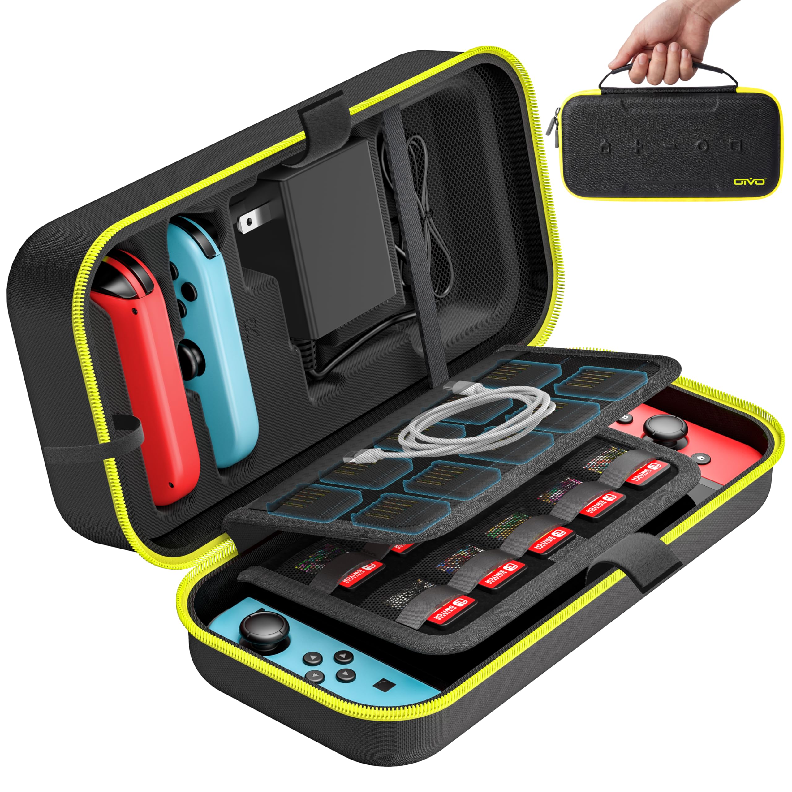 OIVO Switch OLED Carrying Case Compatible with Nintendo Switch