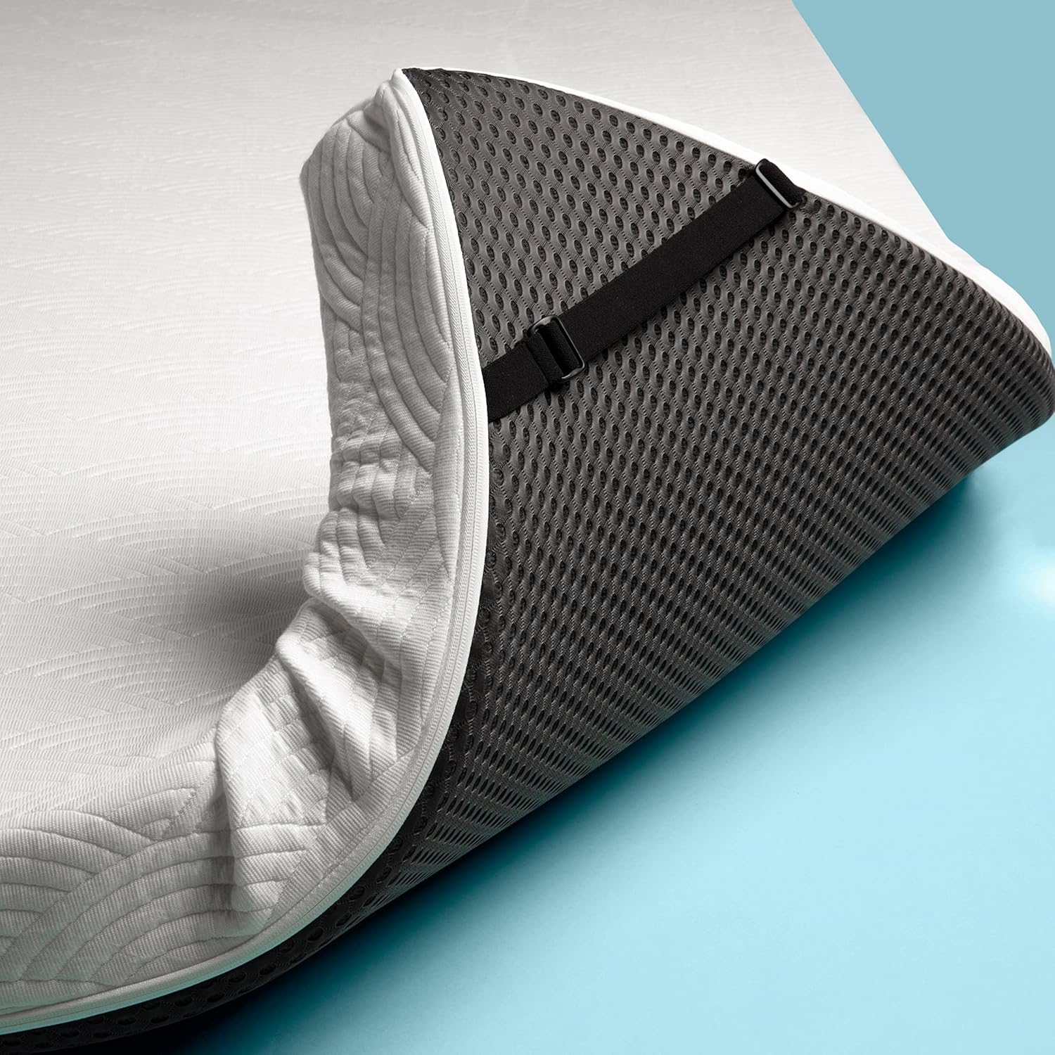 ViscoSoft 4 Inch Active Cooling Memory Foam Mattress Topper