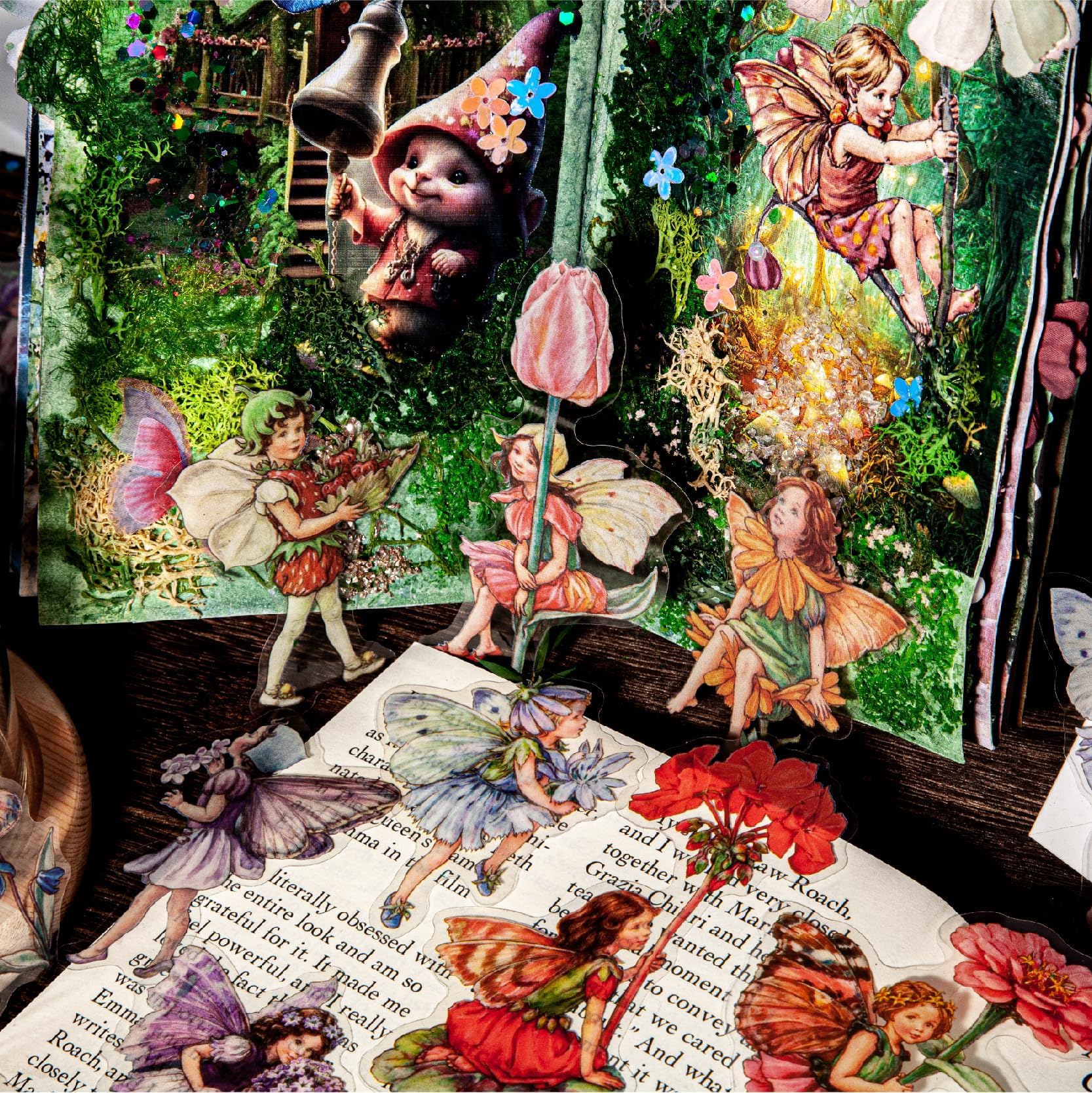 Alideco 80pcs Scrapbook Stickers vintage Genie in a Bottle Stickers for Journaling Scrapbooking Junk Journal Crafts Embelishment Decoration Diary Stickers (pingzhongjingling)