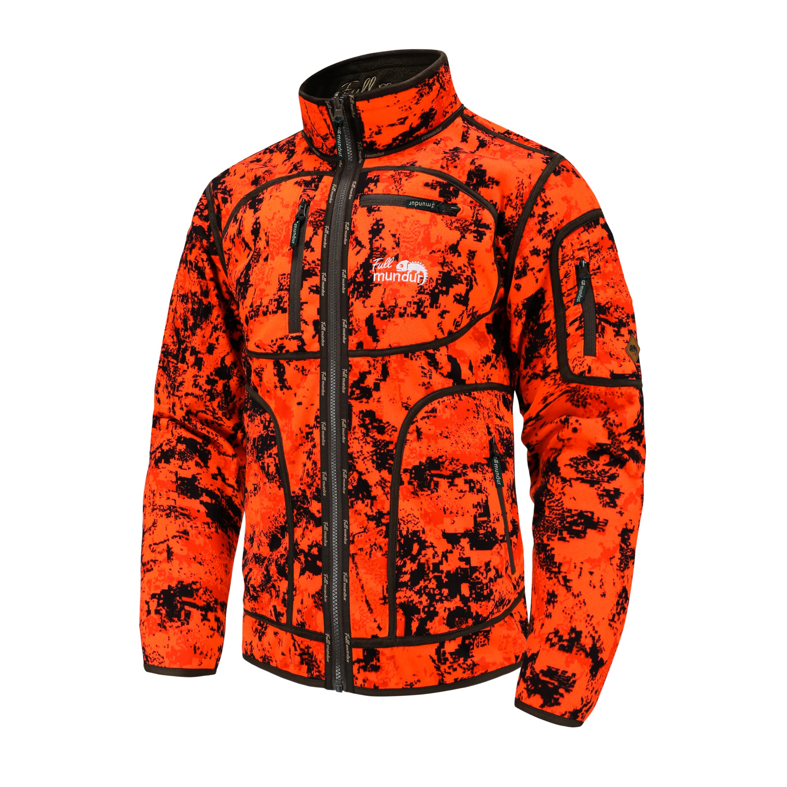 Giacca da caccia reversibile da uomo Orange Blaze Camo antivento e impermeabile