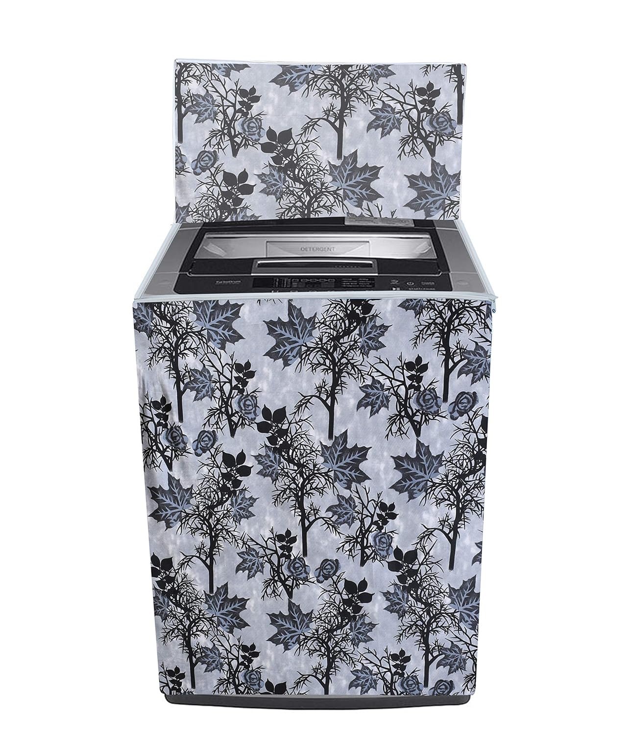 Yellow Weaves Polyester Top Loading Fully Automatc Washing Machine Cover For 6 Kg, 6.5 Kg,7Kg & 7.5 Kg -(Grey)