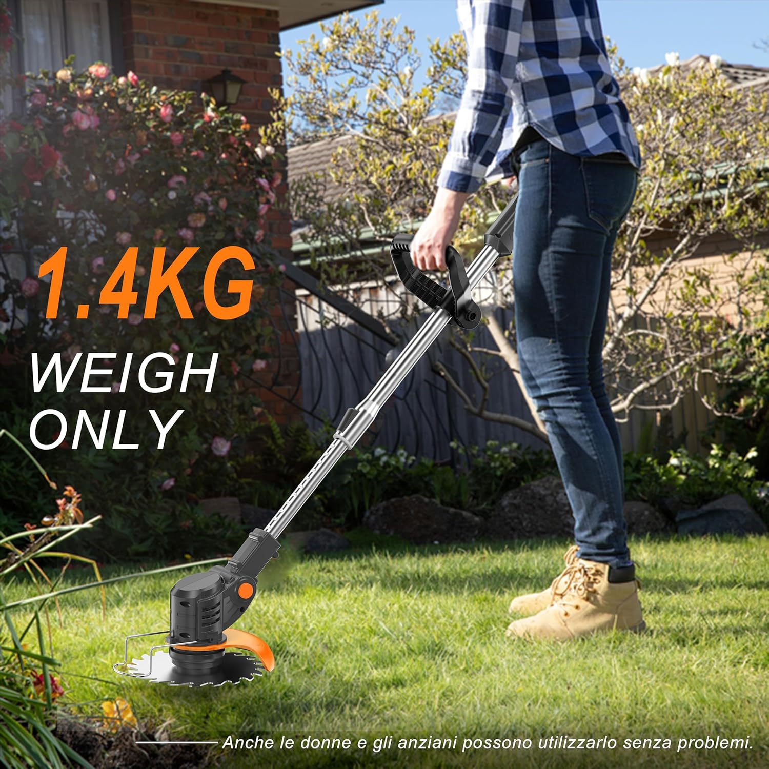 Mrzneaoch Electric Weed Wacker showing its lightweight design